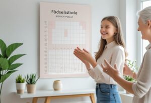 Read more about the article Unik gaveidé til konfirmationen: fødselstavle design plakat